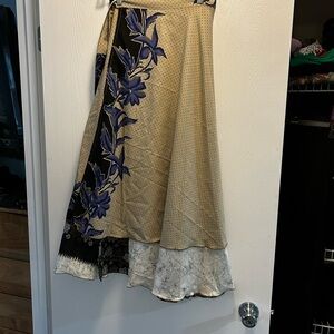 Sari wrap skirt